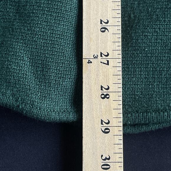 Michael Michael Kors Womens Sweater Extra Large XL Green Side Zip Round Hem - Picture 10 of 12